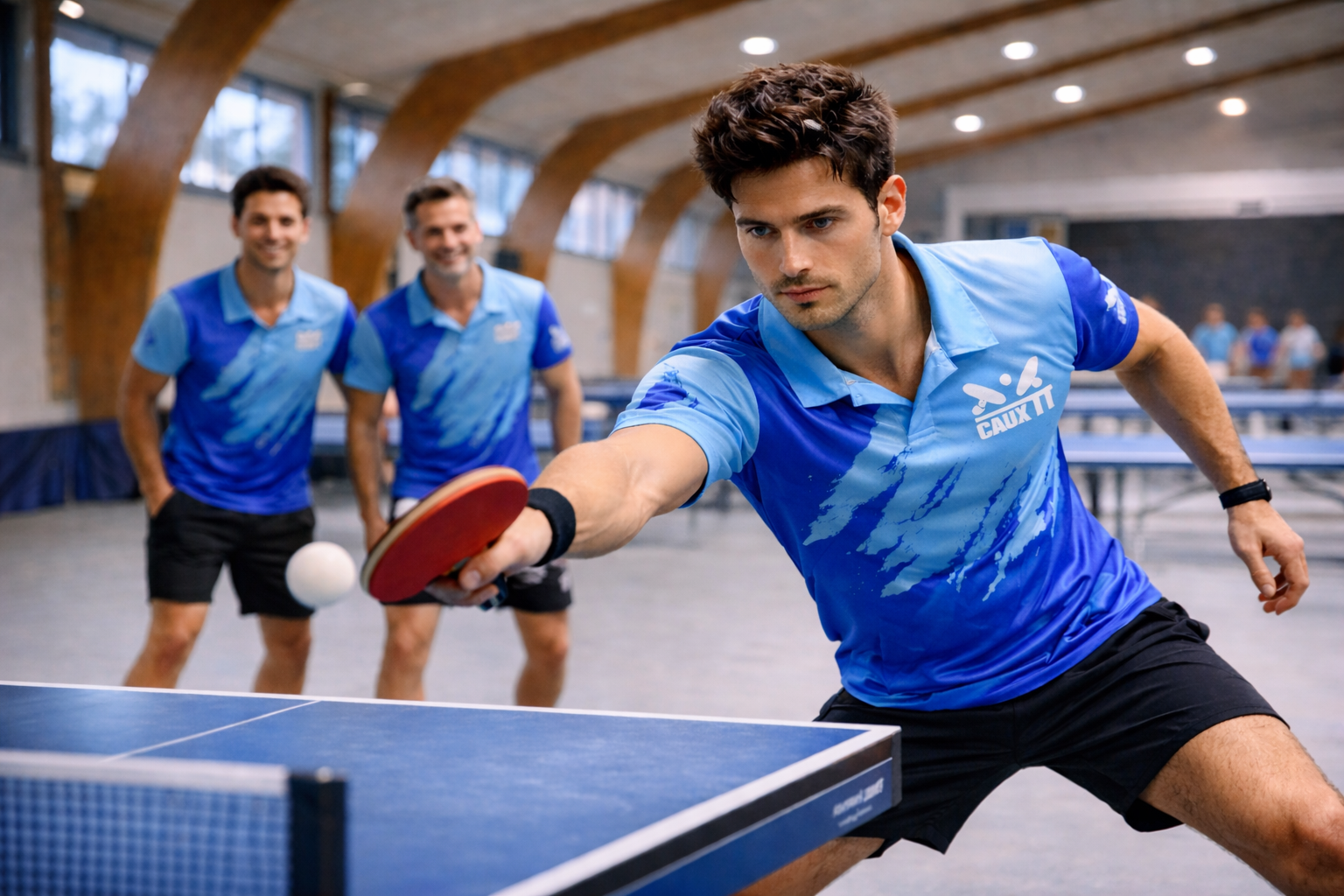 🏓 Tennis de table féminin à Caux : oui, on a peut-être nos “Brad Pitt”… mais surtout on cherche nos championnes !