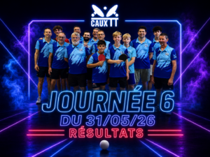 Dimanche 31 mai : Caux TT, la clim, les lives et les nerfs en option 🏓🔥❄️