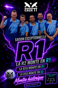 Caux TT entre dans l’histoire : une montée en R1 et une saison gravée dans le bois des raquettes 🏓🔥